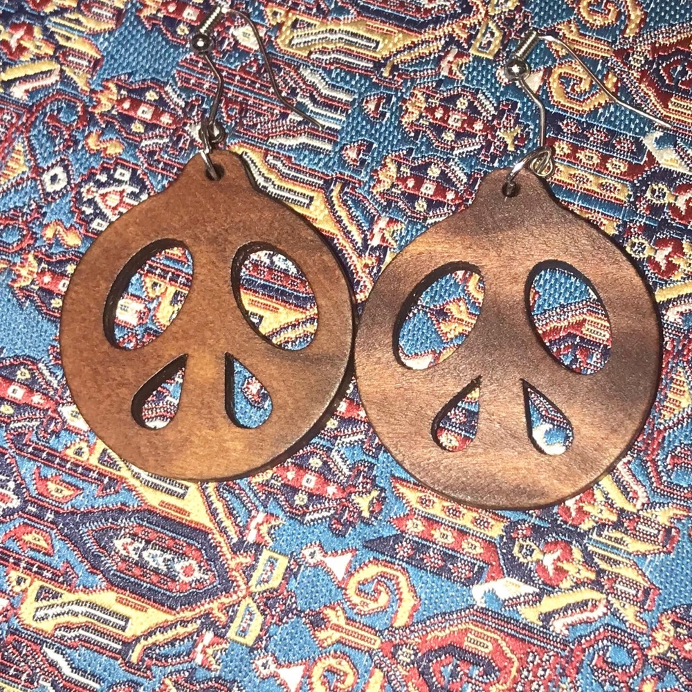 Vintage Peace Earrings